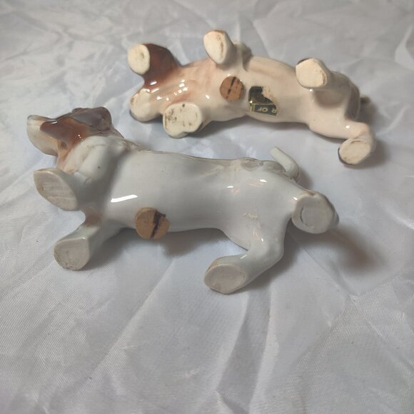 Hound Dog Salt & Pepper Set by Lefton. Vintage Victoria  Co. Japan - Picture 5 of 7
